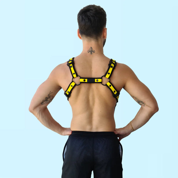 RUFUS - Radiant Rebel Buckle Gay yellow fluorescent Harness