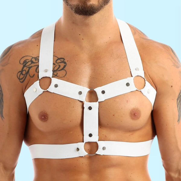 Elastic-and-Metal-Ring-white-gay-Harness