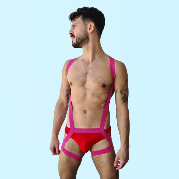 Triangular Body pink Fashion gay mens Harness