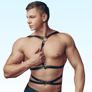 MARVIN - Leather Belly Straps Fashion Harness