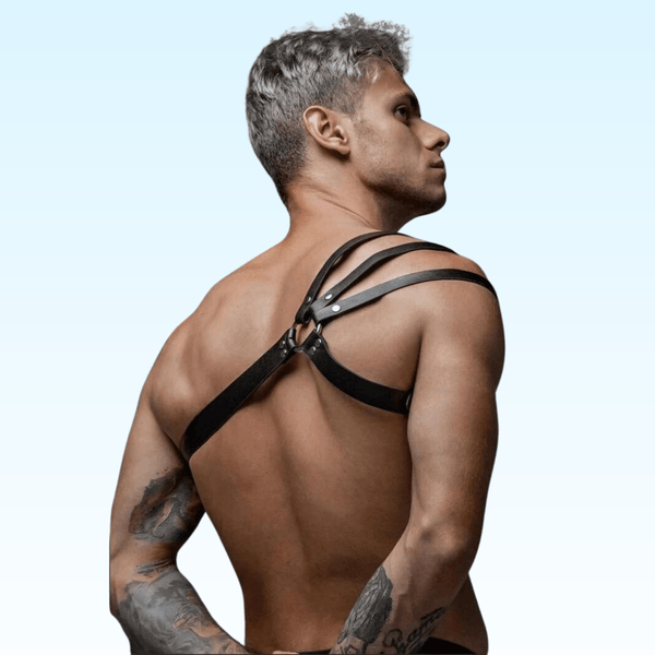 ADONIS - Triple Binding Leather Strap Fashion Harness