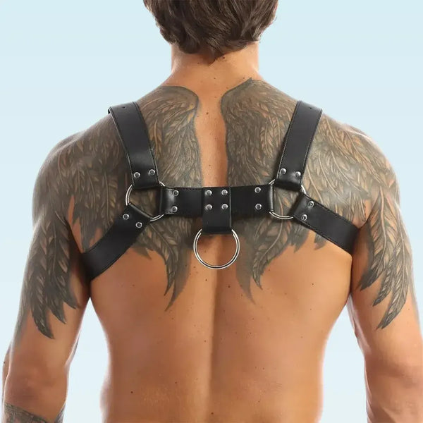 PAPI - Adjustable Leather Chest mens Harness