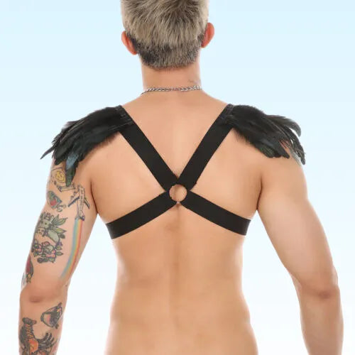 CONDOR - Feathered Elastic Shoulder Fashion Harness