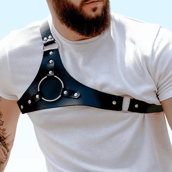 HECTOR - Triangular Leather Chest Fashion Harness